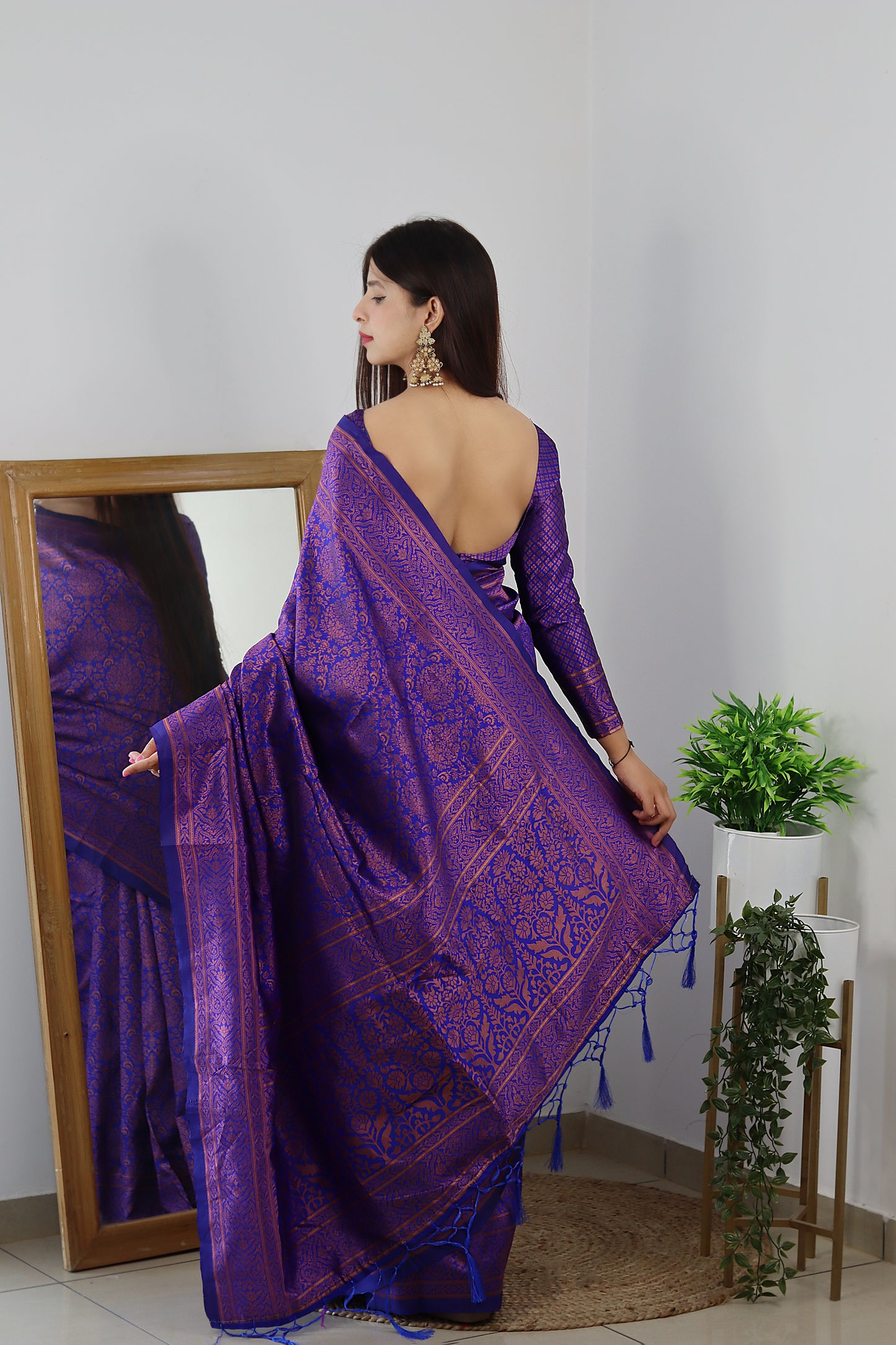 Designer Printed Kanjivaram Silk Saree