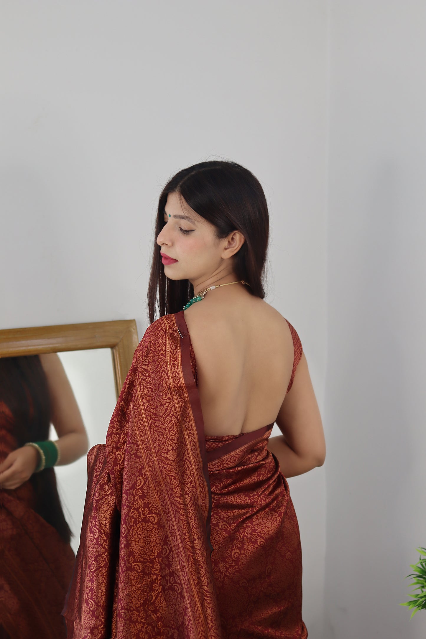 Pure Silk Kanjivaram Saree Featuring Classic Prints