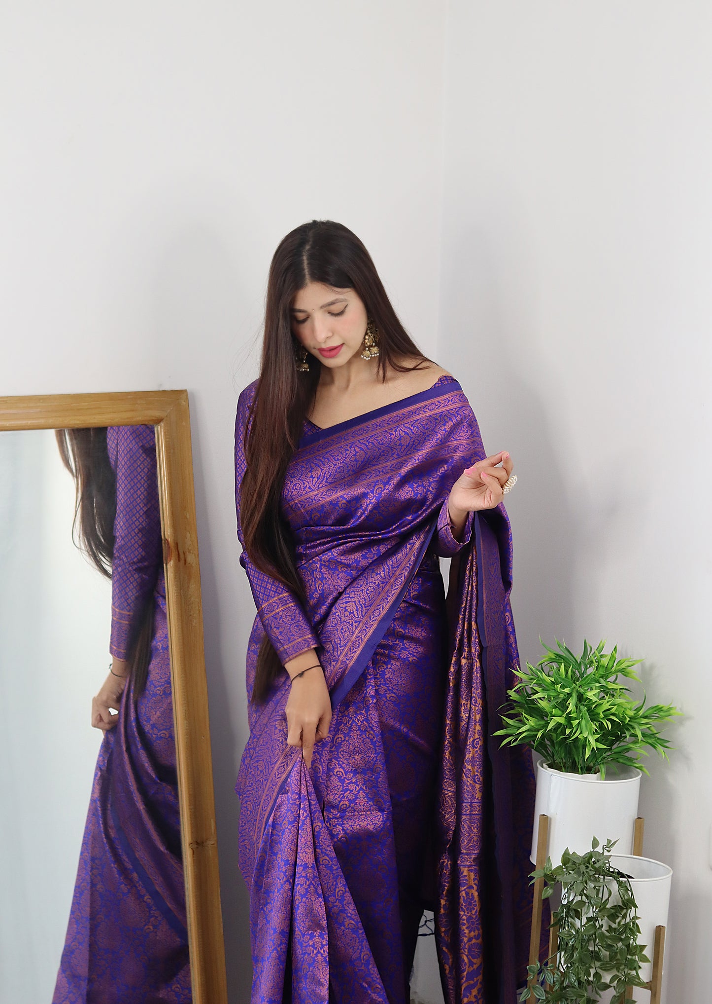 Designer Printed Kanjivaram Silk Saree