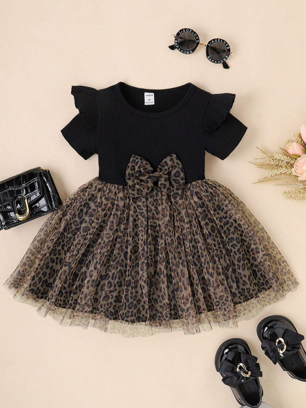 Chocolate Black Colour Baby Girl Dress