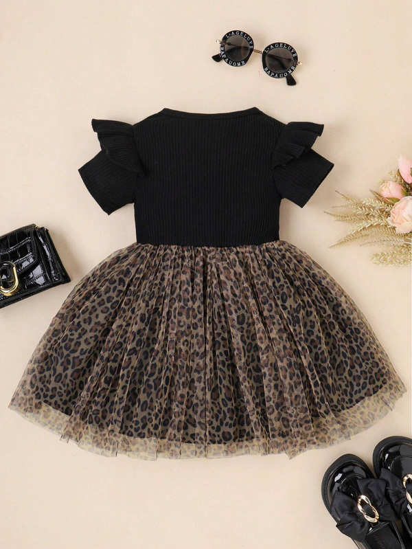 Chocolate Black Colour Baby Girl Dress