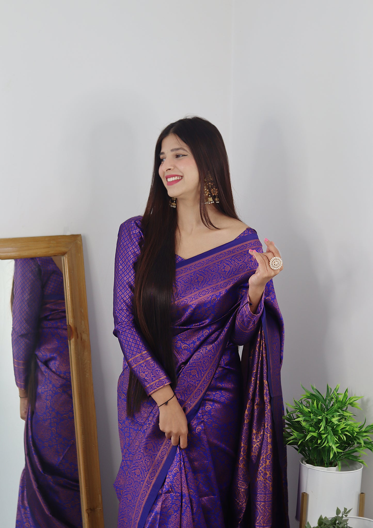 Designer Printed Kanjivaram Silk Saree