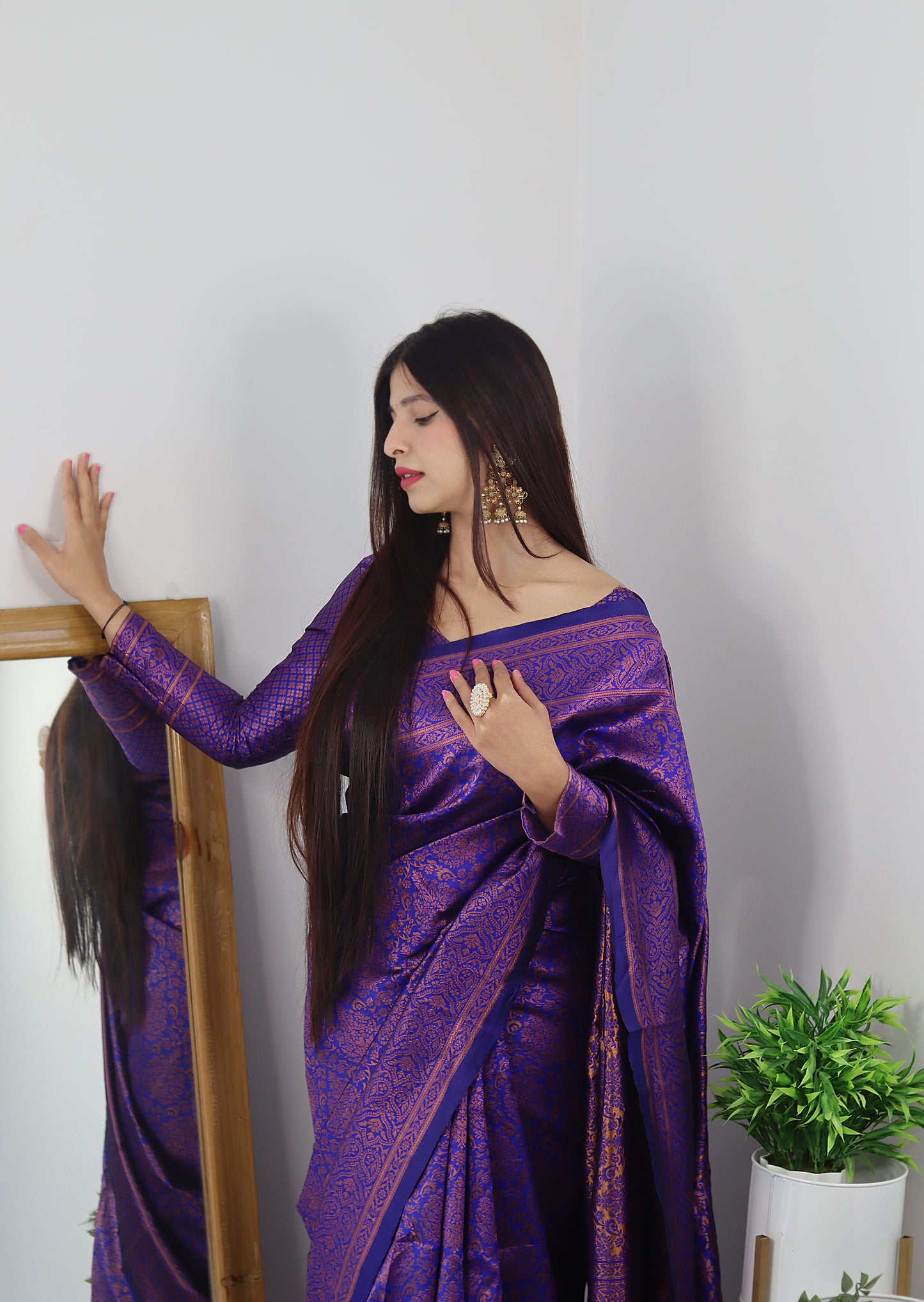 Designer Printed Kanjivaram Silk Saree