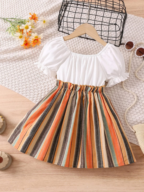 Adorable Multicolor Dress For Baby Girls.
